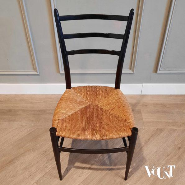 Set van 4 gemerkte Spinetto stoelen, Chiavari, Italië, jaren '50