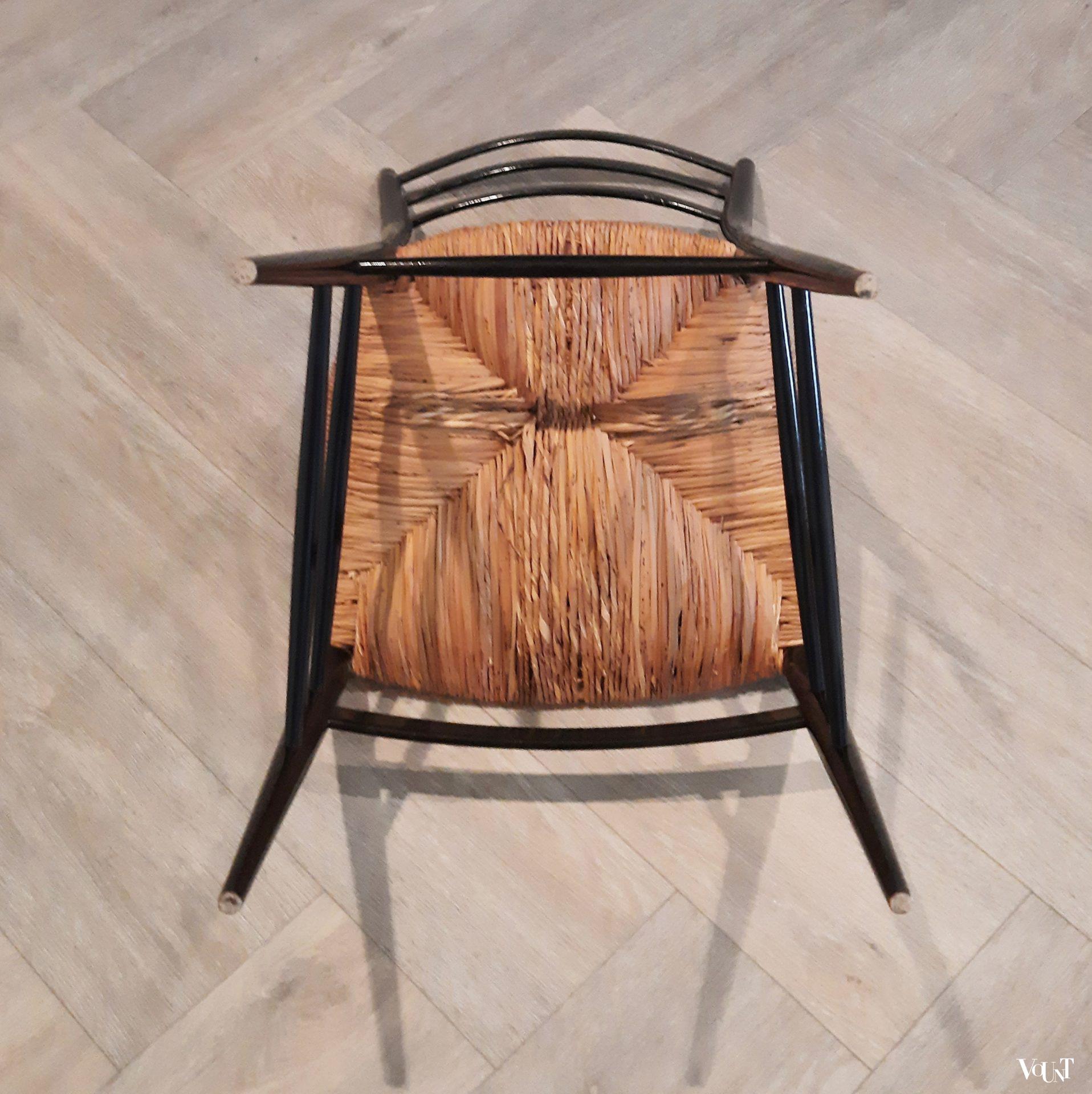 Set van 4 gemerkte Spinetto stoelen, Chiavari, Italië, jaren '50