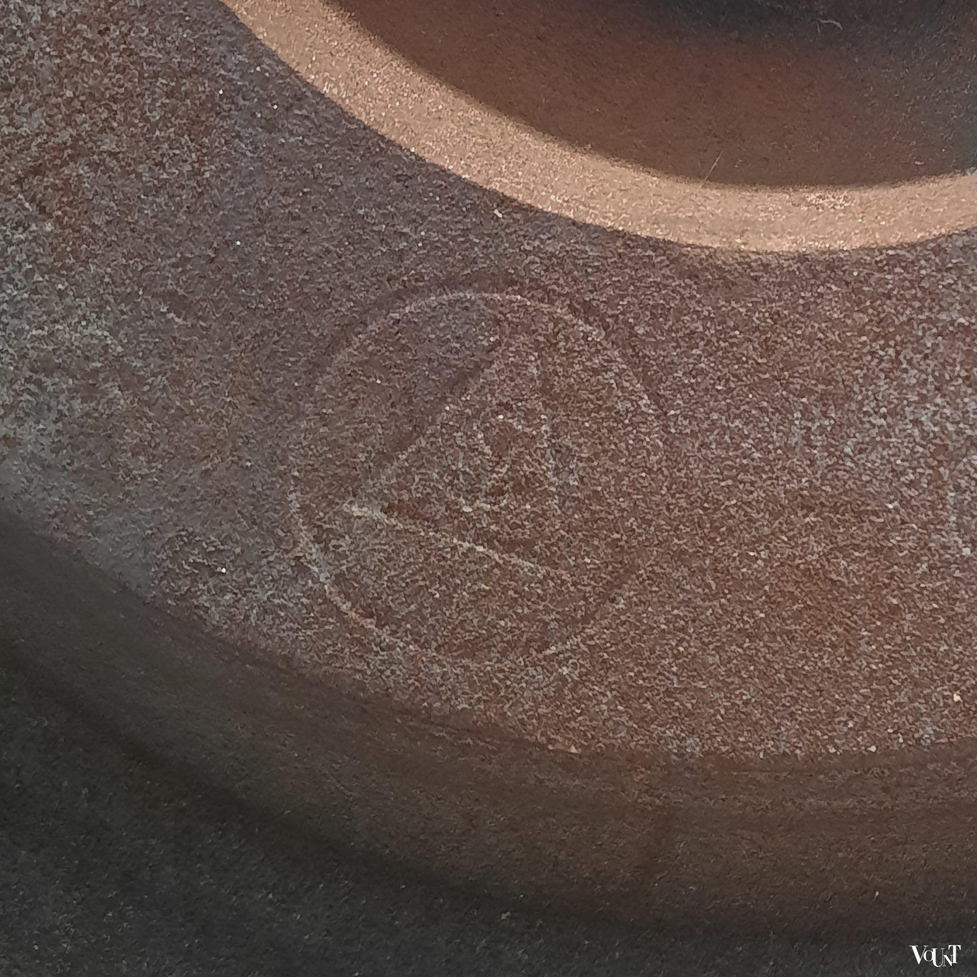 Messingkleurige metalen staande kapstok, jaren '60/'70