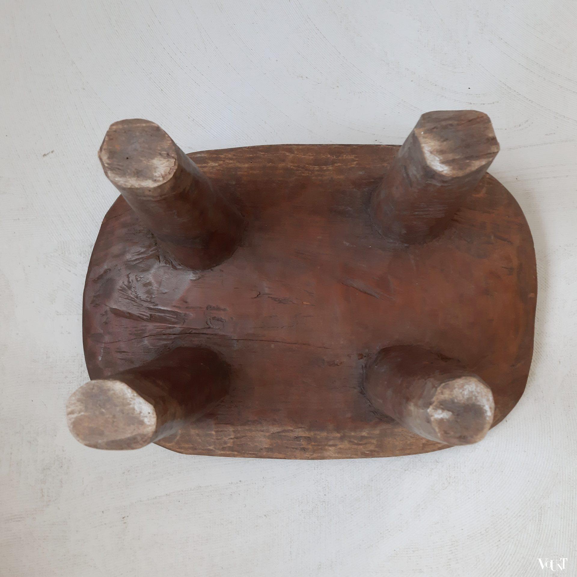 Oude Afrikaanse Senufo kruk