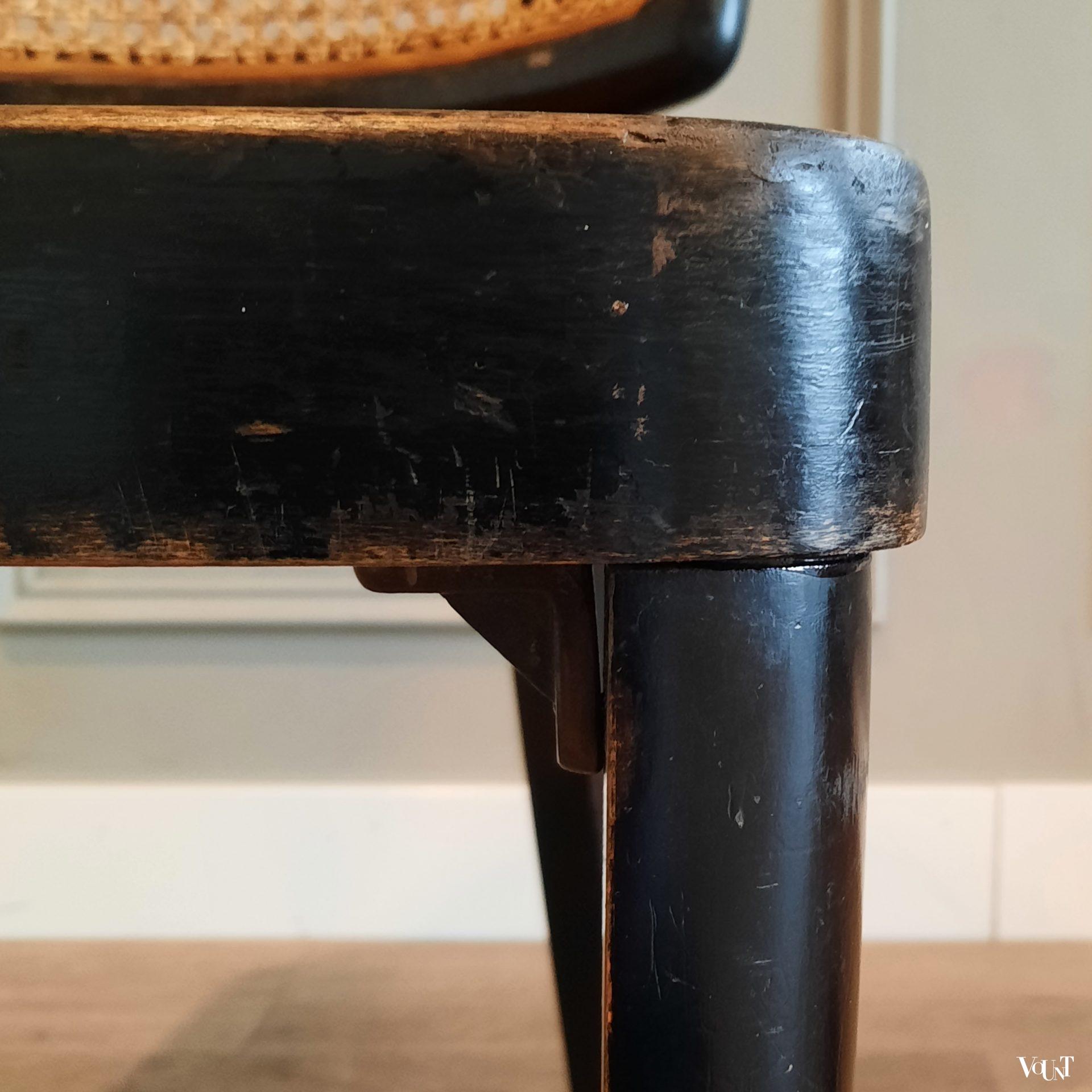 Zwarte stoel B 22, Thonet, jaren '30