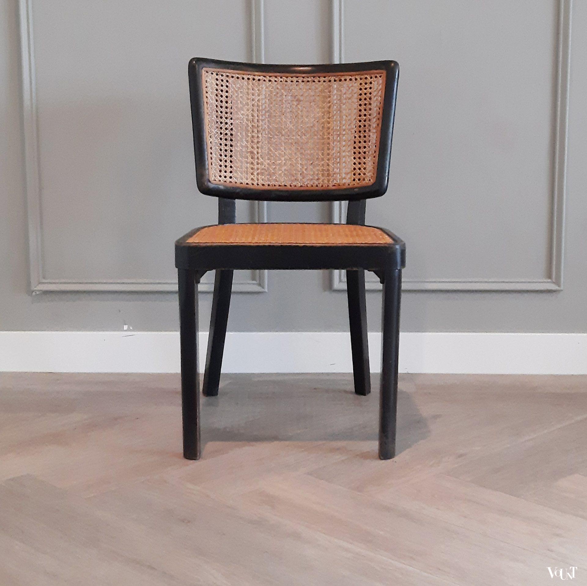 Zwarte stoel B 22, Thonet, jaren '30