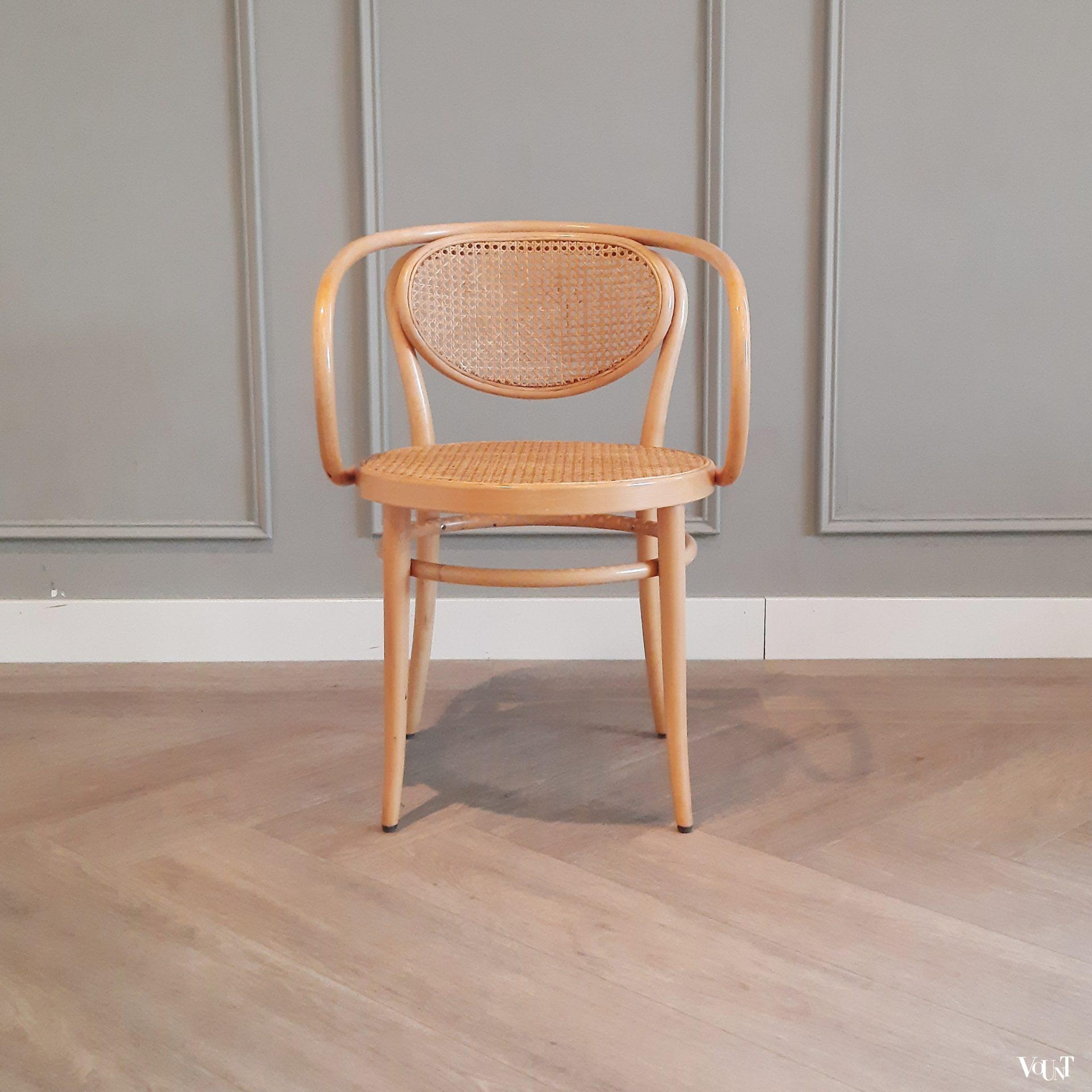 Set van 4 originele Thonet-stoelen nr. 210, 1988