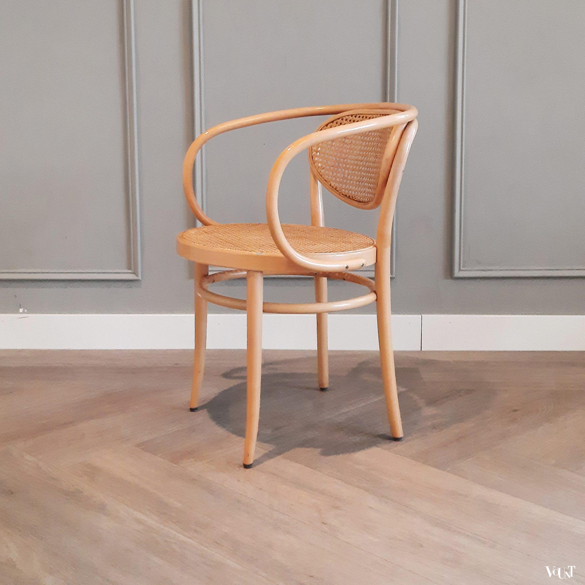 Set van 4 originele Thonet-stoelen nr. 210, 1988