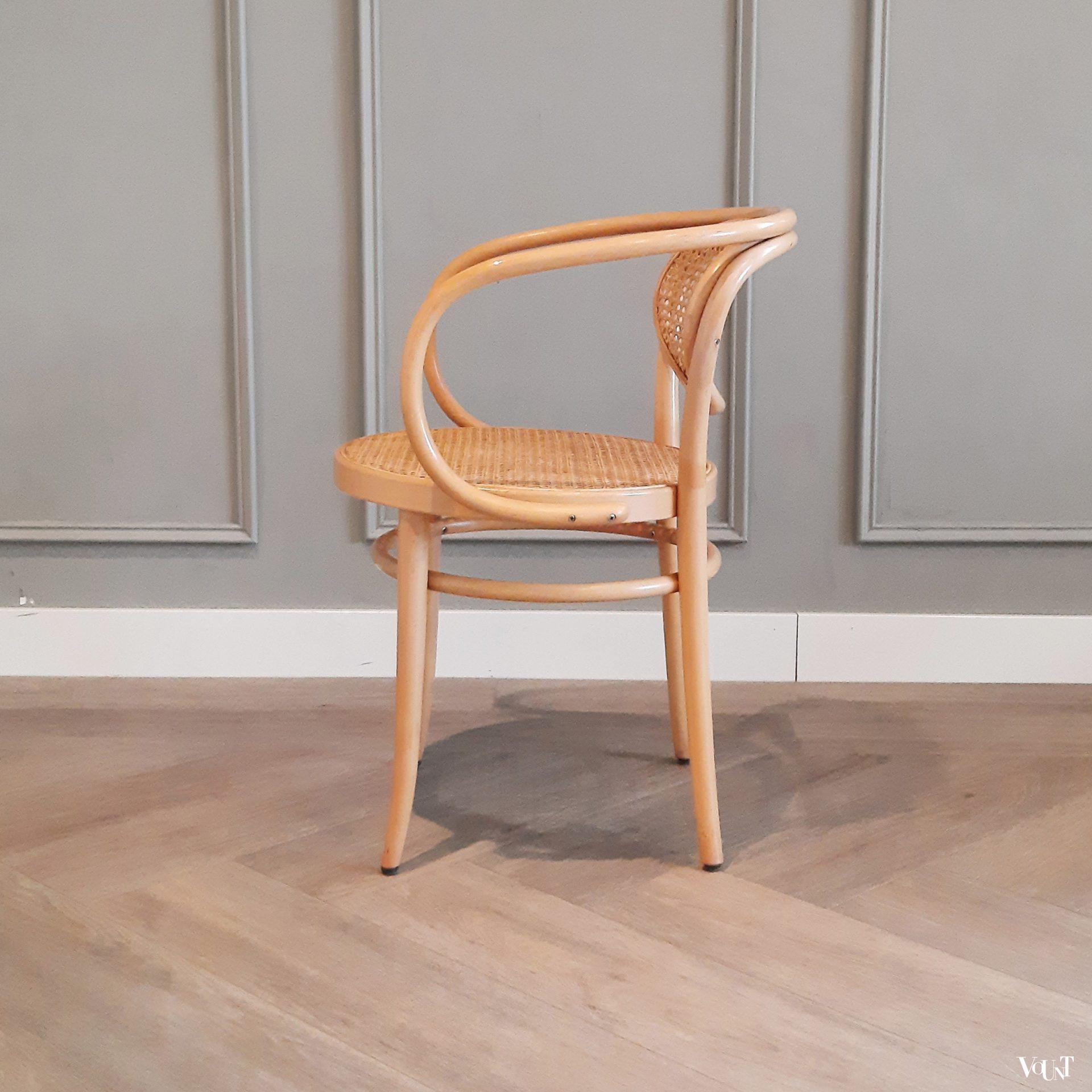 Set van 4 originele Thonet-stoelen nr. 210, 1988