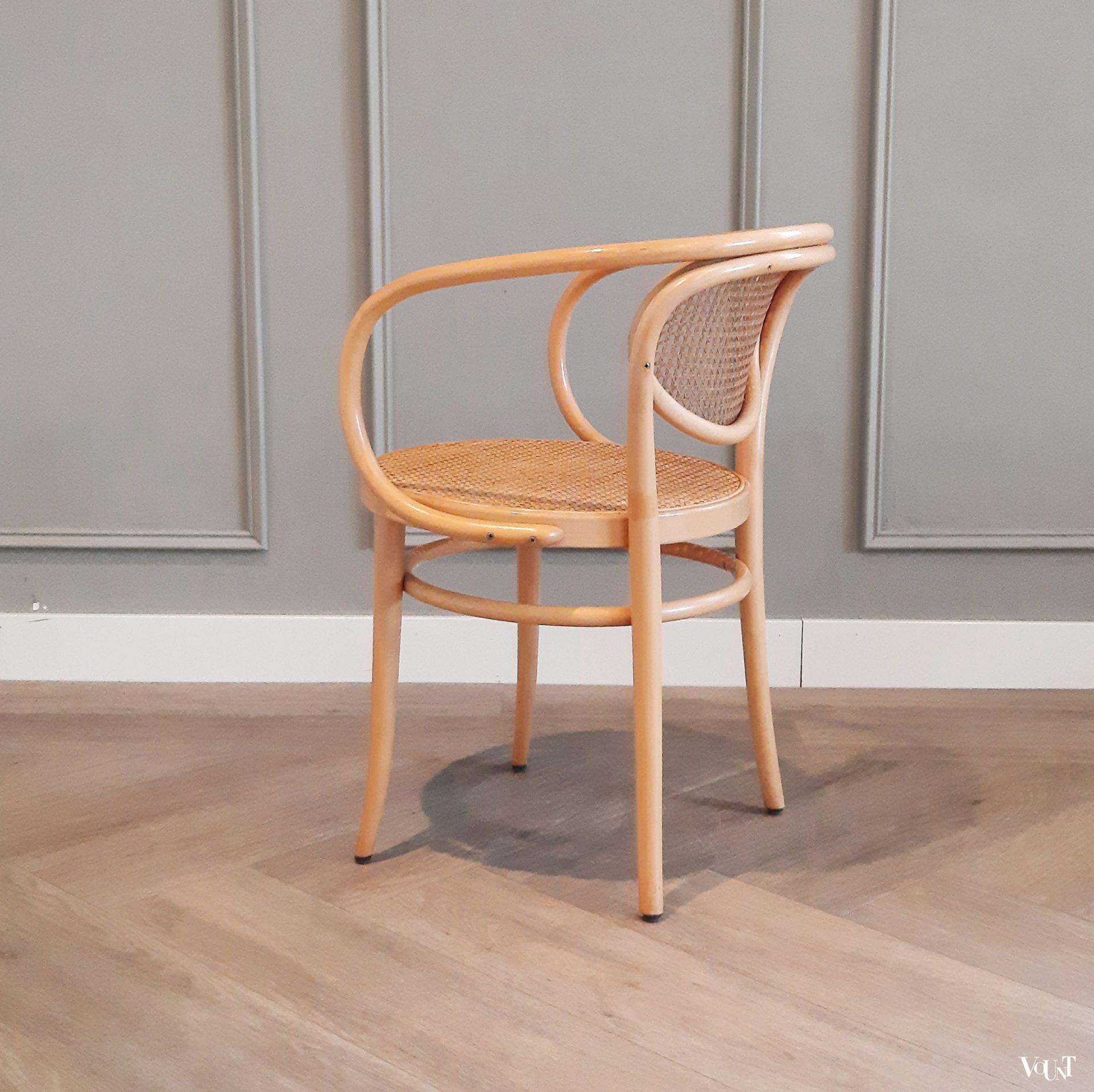 Set van 4 originele Thonet-stoelen nr. 210, 1988