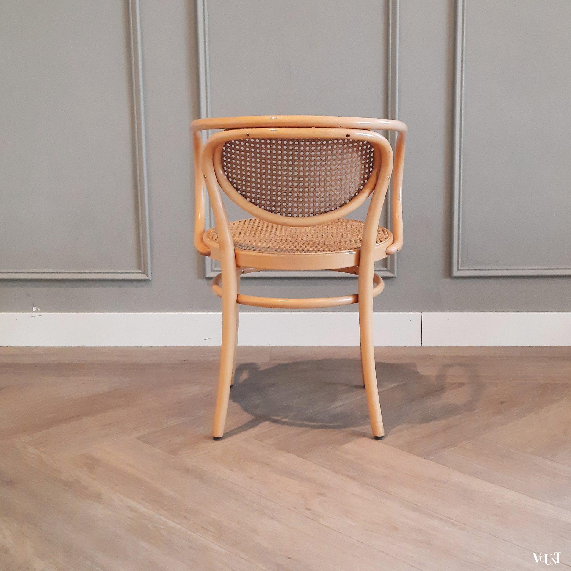 Set van 4 originele Thonet-stoelen nr. 210, 1988