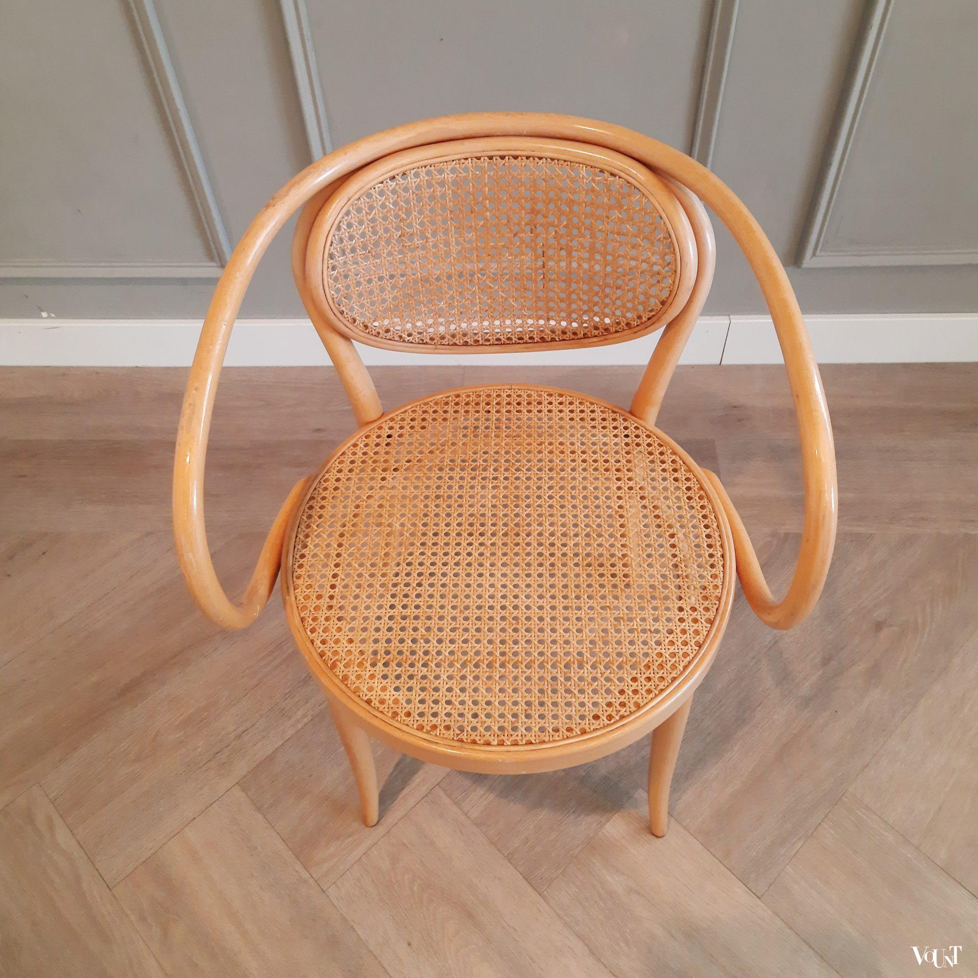 Set van 4 originele Thonet-stoelen nr. 210, 1988