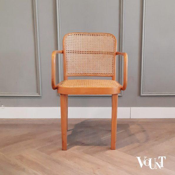 Set van 2 Praag of 811 stoelen, Josef Hoffmann voor Thonet, jaren '50