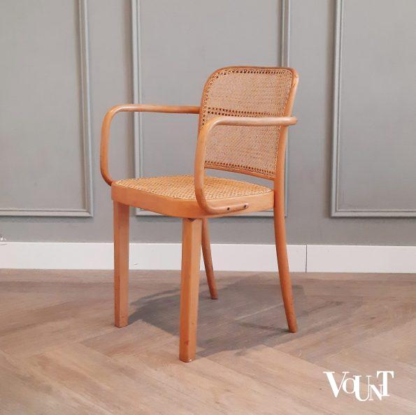Set van 2 Praag of 811 stoelen, Josef Hoffmann voor Thonet, jaren '50