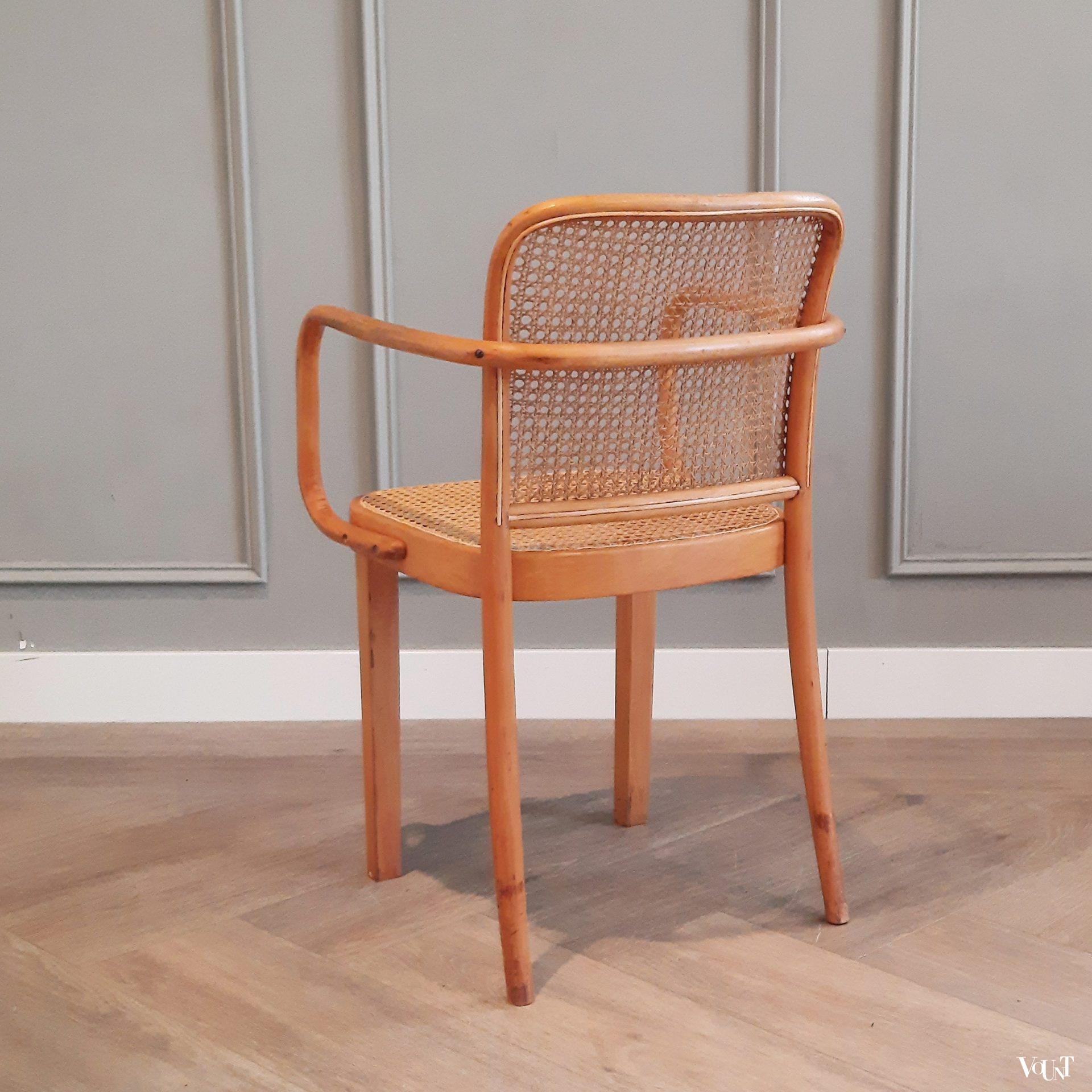 Set van 2 Praag of 811 stoelen, Josef Hoffmann voor Thonet, jaren '50