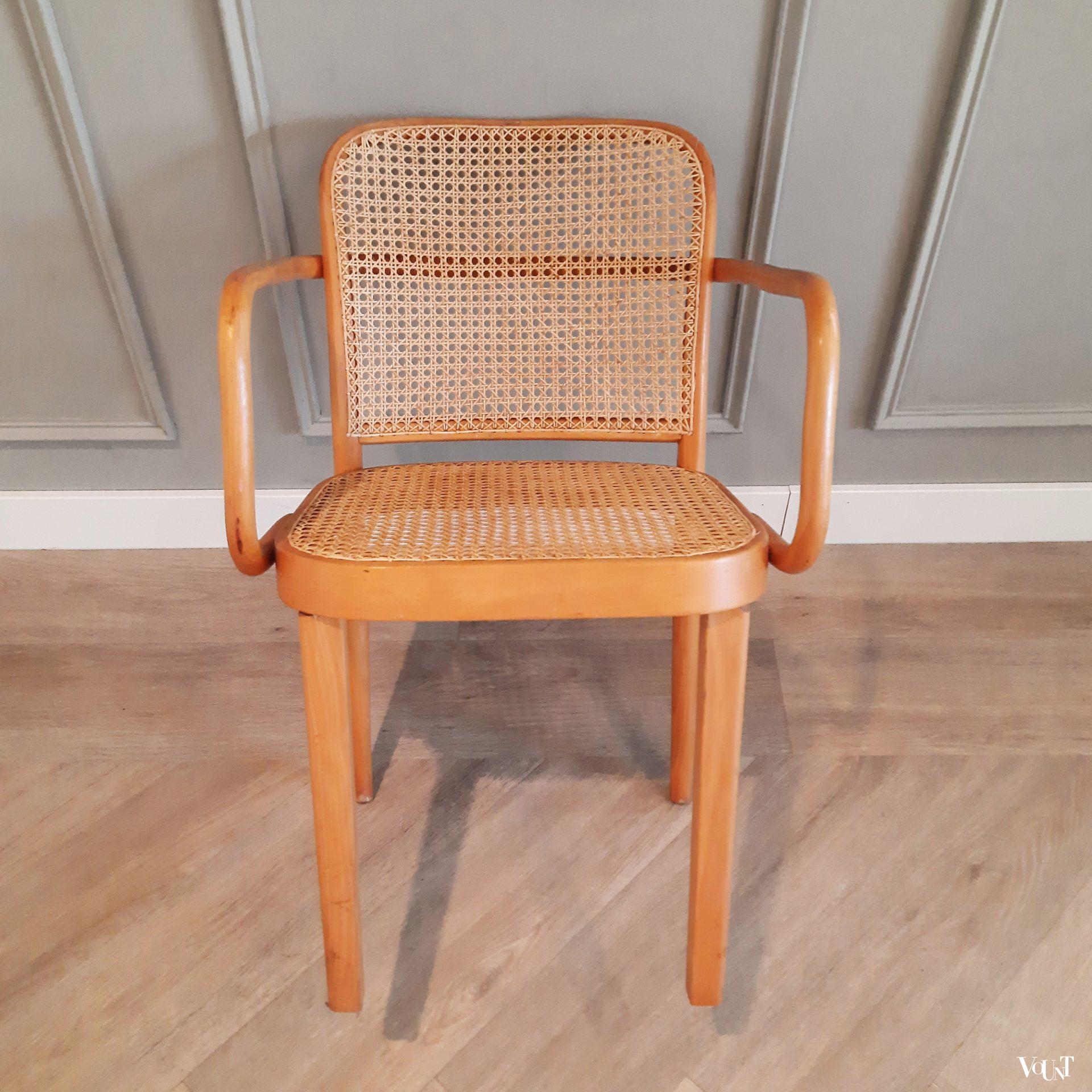 Set van 2 Praag of 811 stoelen, Josef Hoffmann voor Thonet, jaren '50