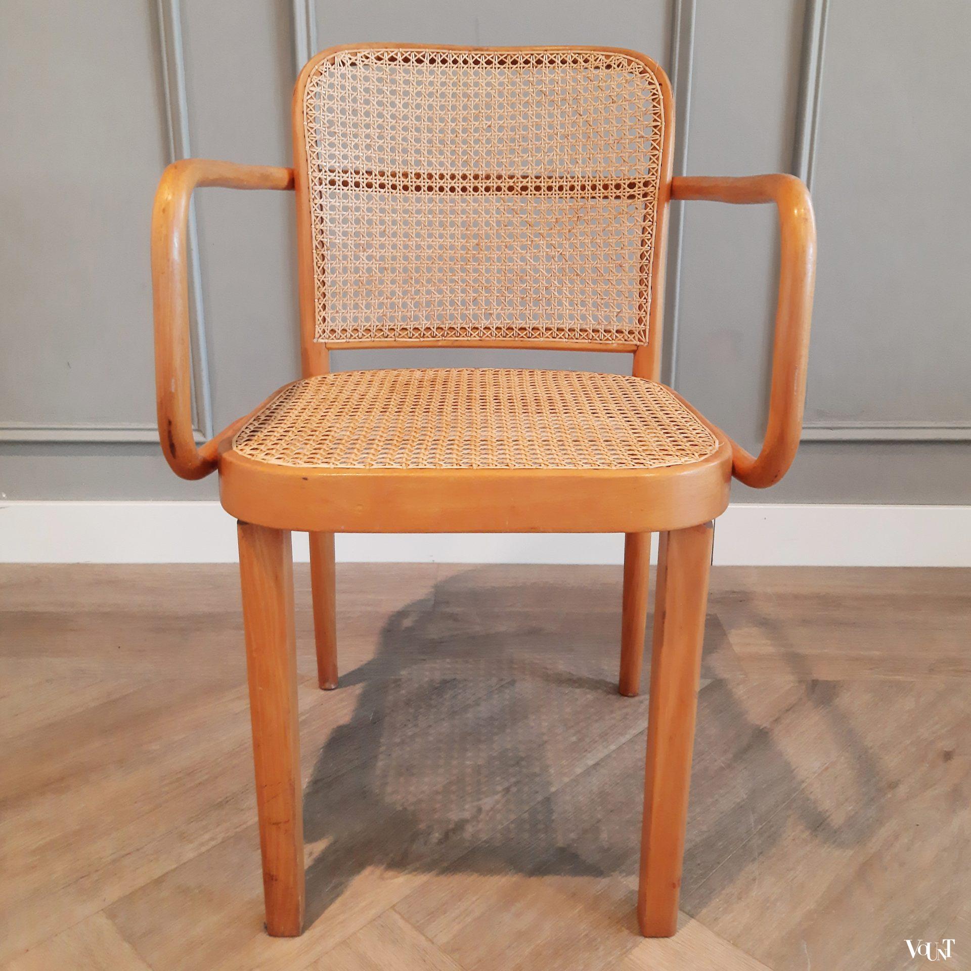 Set van 2 Praag of 811 stoelen, Josef Hoffmann voor Thonet, jaren '50
