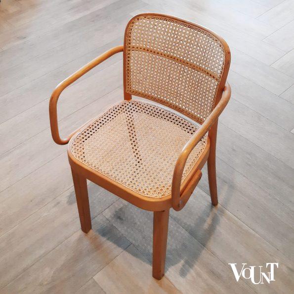 Set van 2 Praag of 811 stoelen, Josef Hoffmann voor Thonet, jaren '50