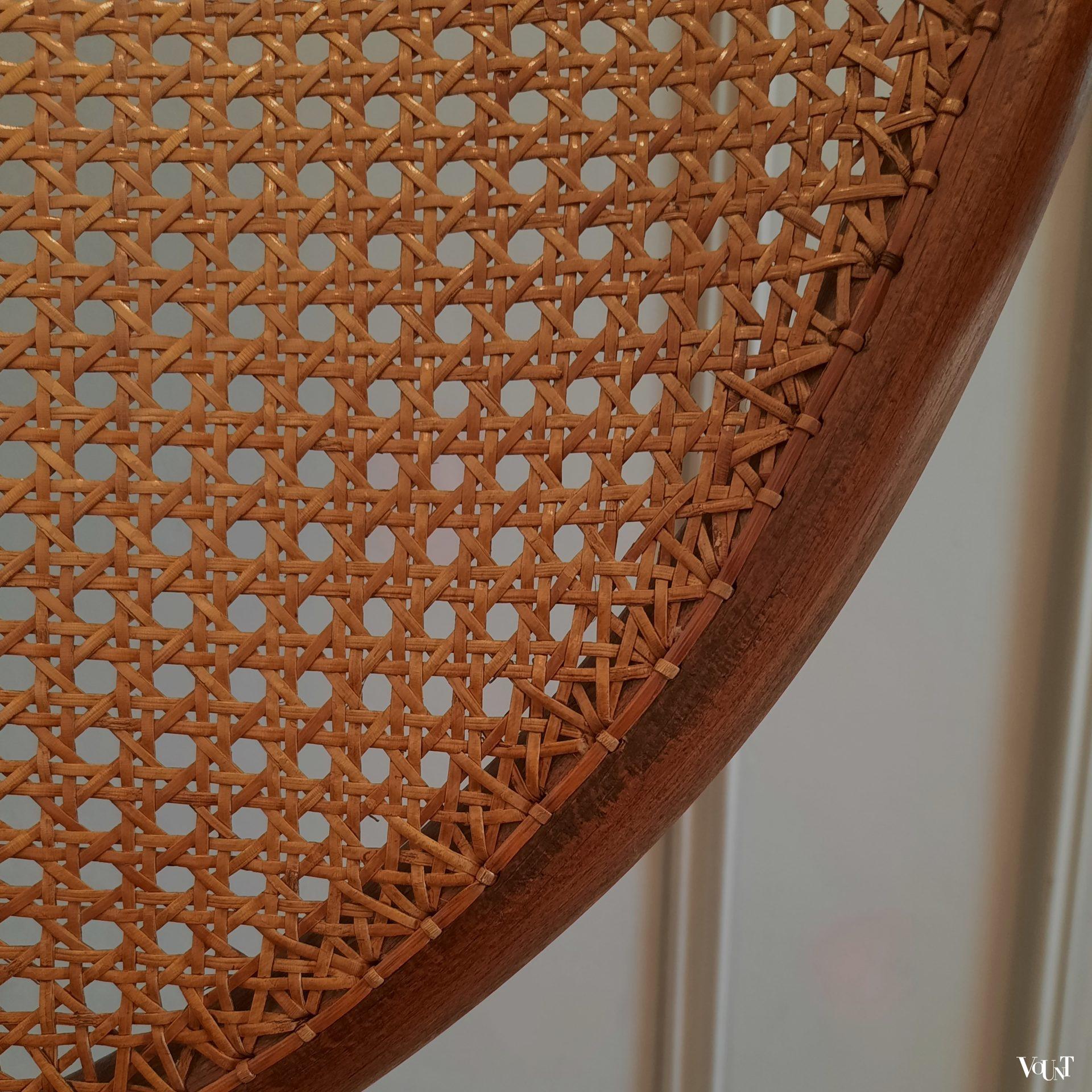 Thonet bureaustoel met rotan zitting en rugleuning, Nr. 5901, rond 1900