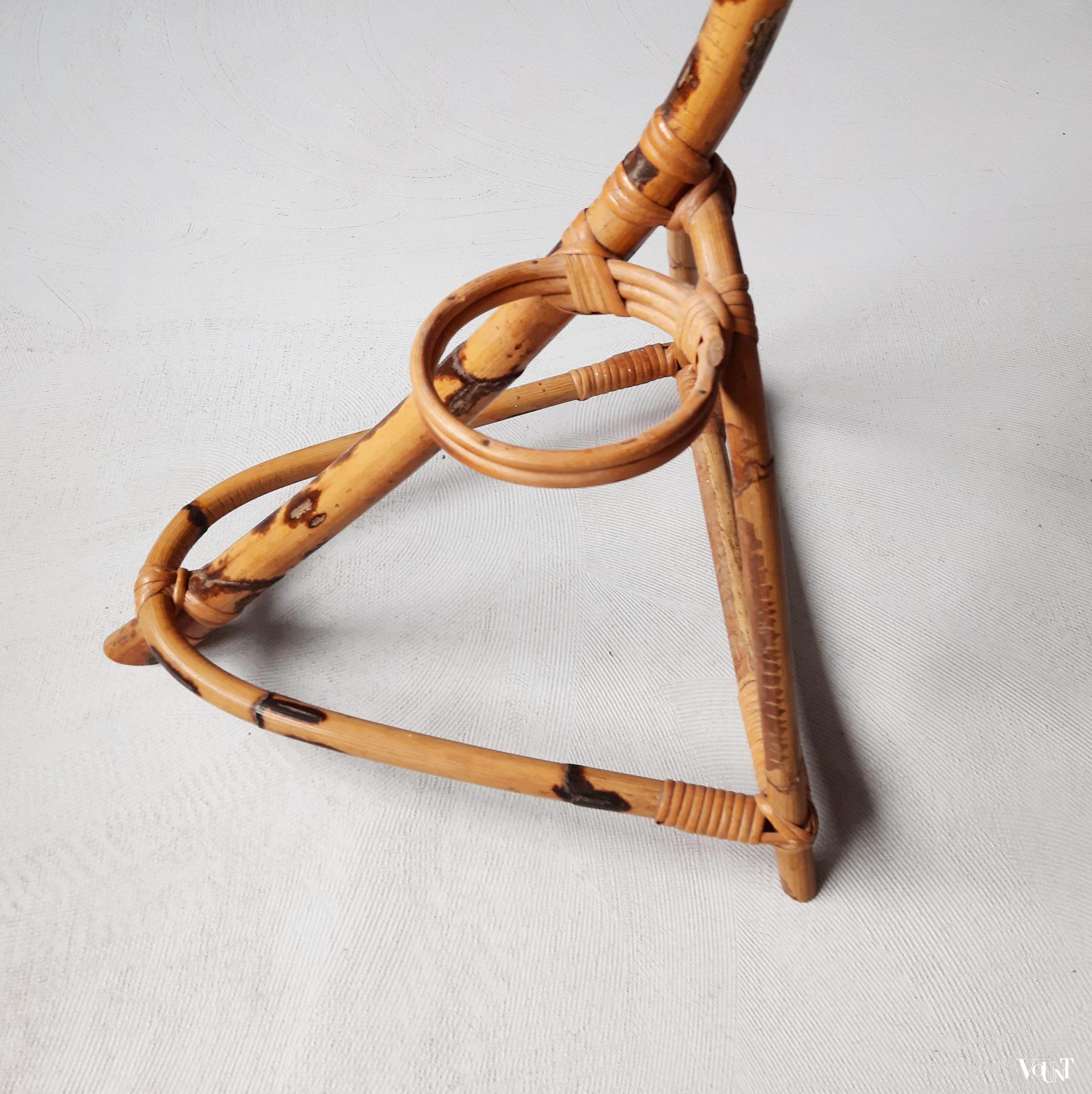Rotan plantenstandaard slang, jaren '50