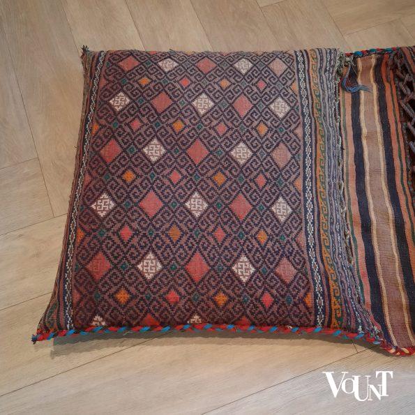 Vintage kamelen zadeltassen / kussens Rajasthan, India