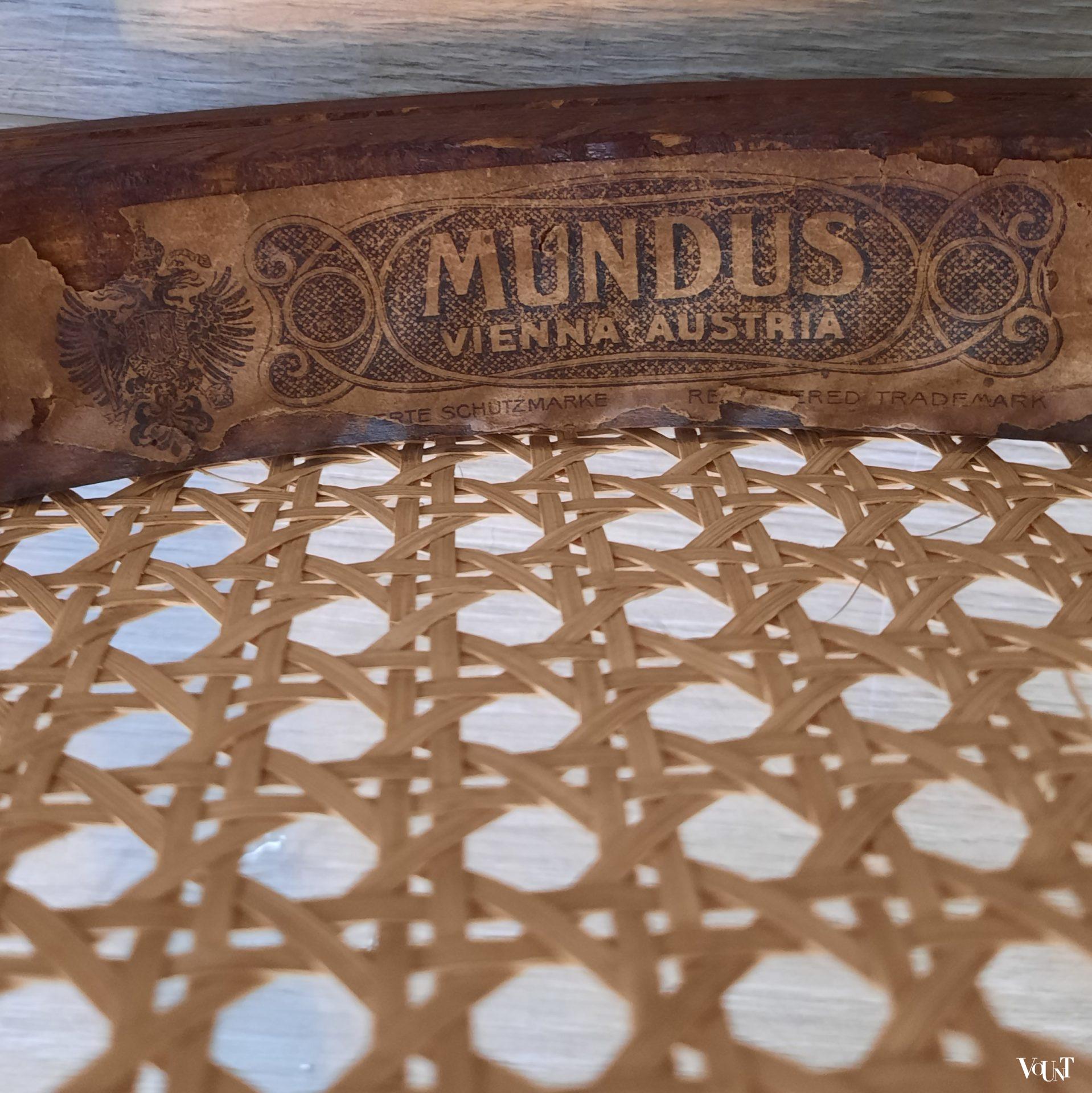 Set van 4 nr. 18 stoelen, Mundus / Josef Hofmann, jaren '20