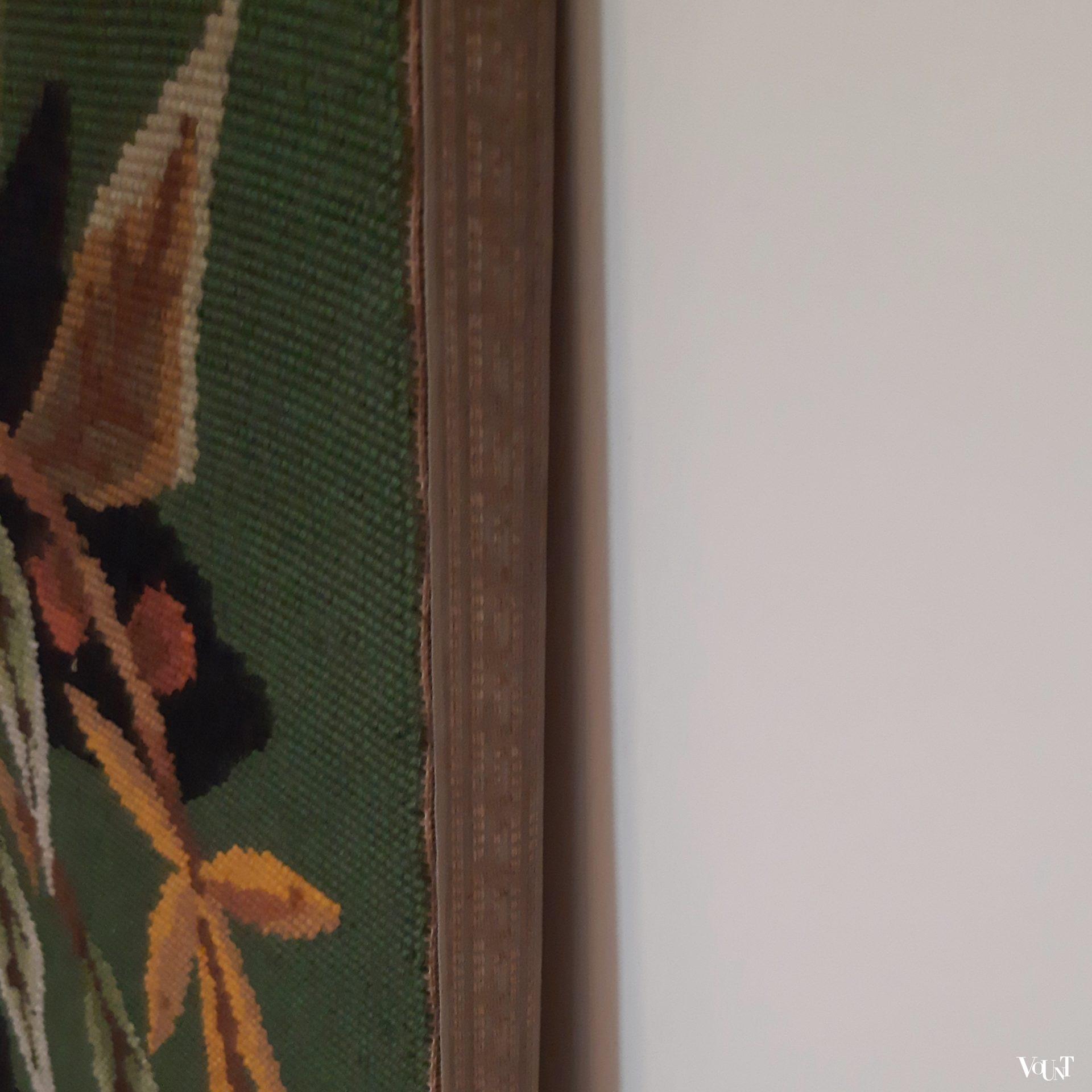 Wandkleed vogel, in de stijl van Jean Lurçat, jaren '60