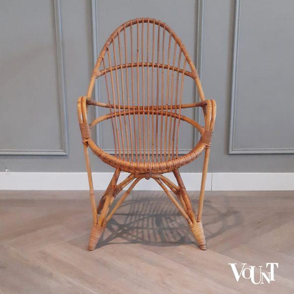 Set van 2 vintage rotan stoelen, Rohé Noordwolde, jaren '60