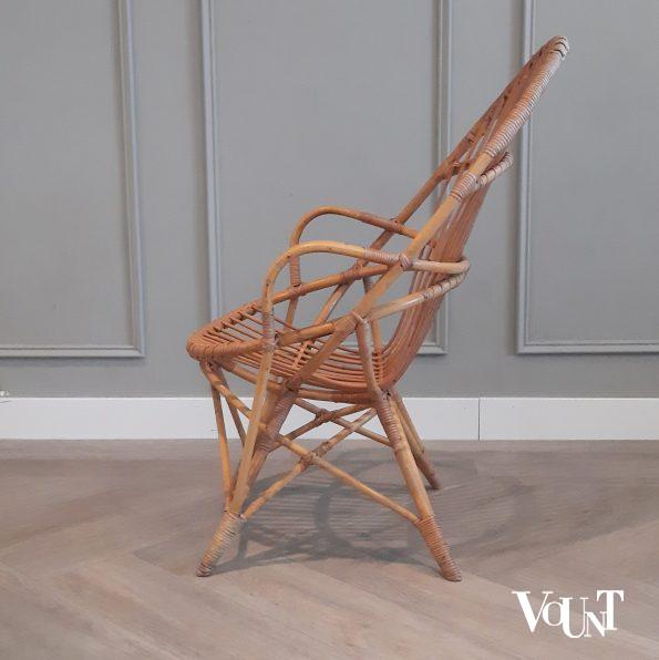 Set van 2 vintage rotan stoelen, Rohé Noordwolde, jaren '60