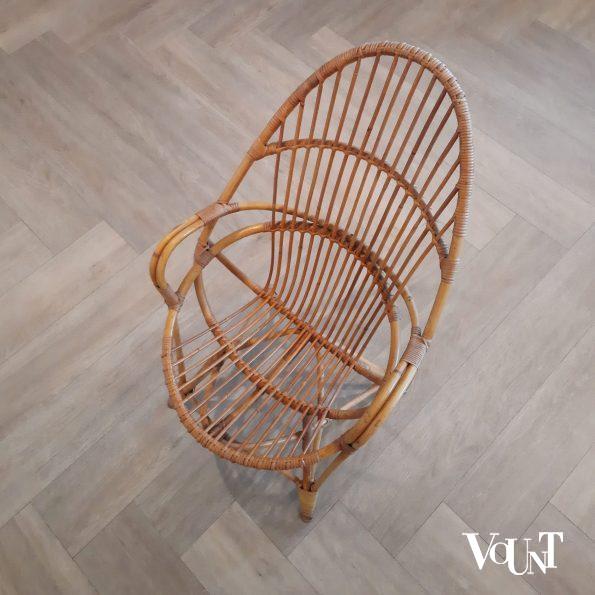 Set van 2 vintage rotan stoelen, Rohé Noordwolde, jaren '60