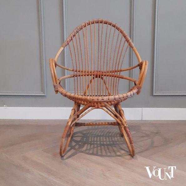 Set van 2 vintage rotan stoelen, Rohé Noordwolde, jaren '60
