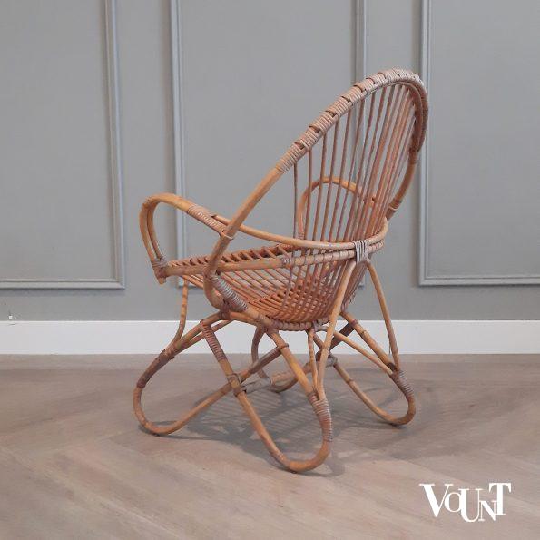 Set van 2 vintage rotan stoelen, Rohé Noordwolde, jaren '60