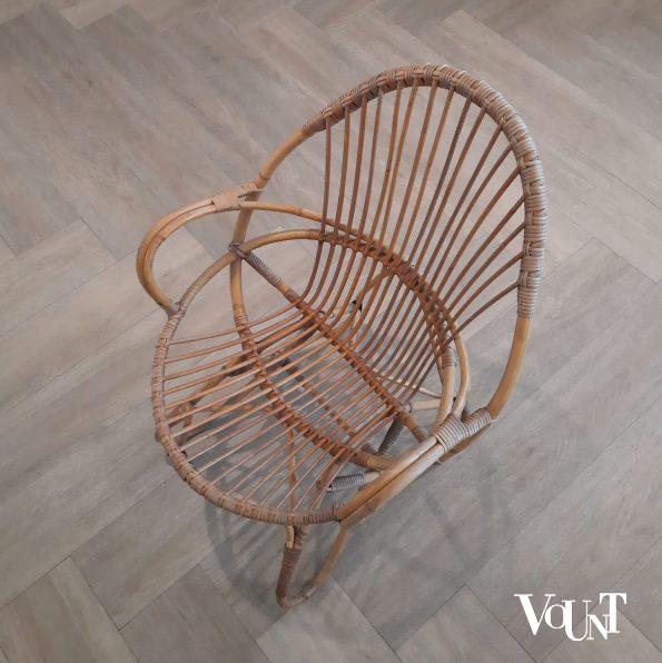 Set van 2 vintage rotan stoelen, Rohé Noordwolde, jaren '60