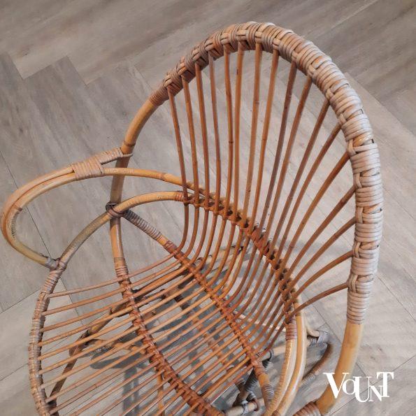 Set van 2 vintage rotan stoelen, Rohé Noordwolde, jaren '60