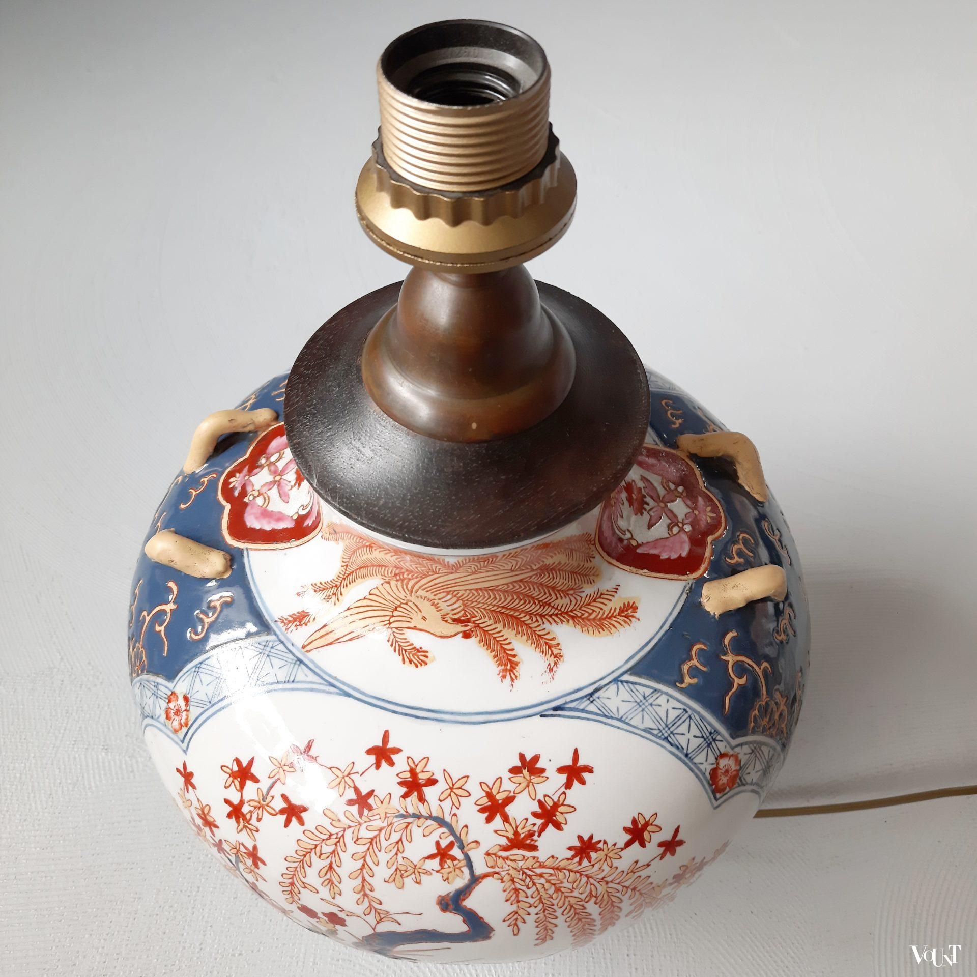 Vintage Aziatische vaaslamp