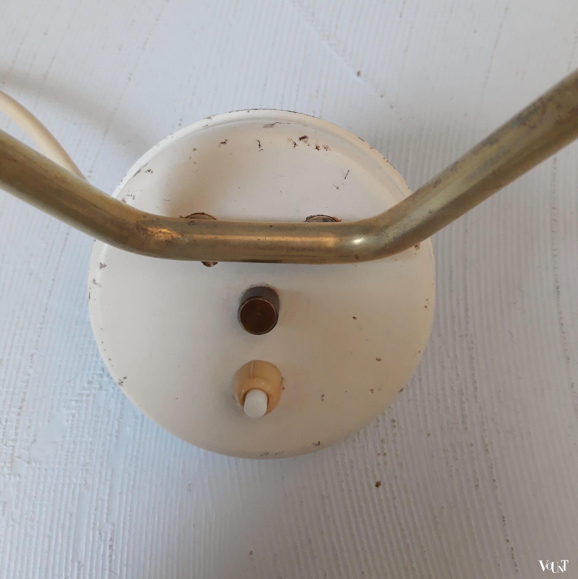 Dubbele jaren '50 wandlamp