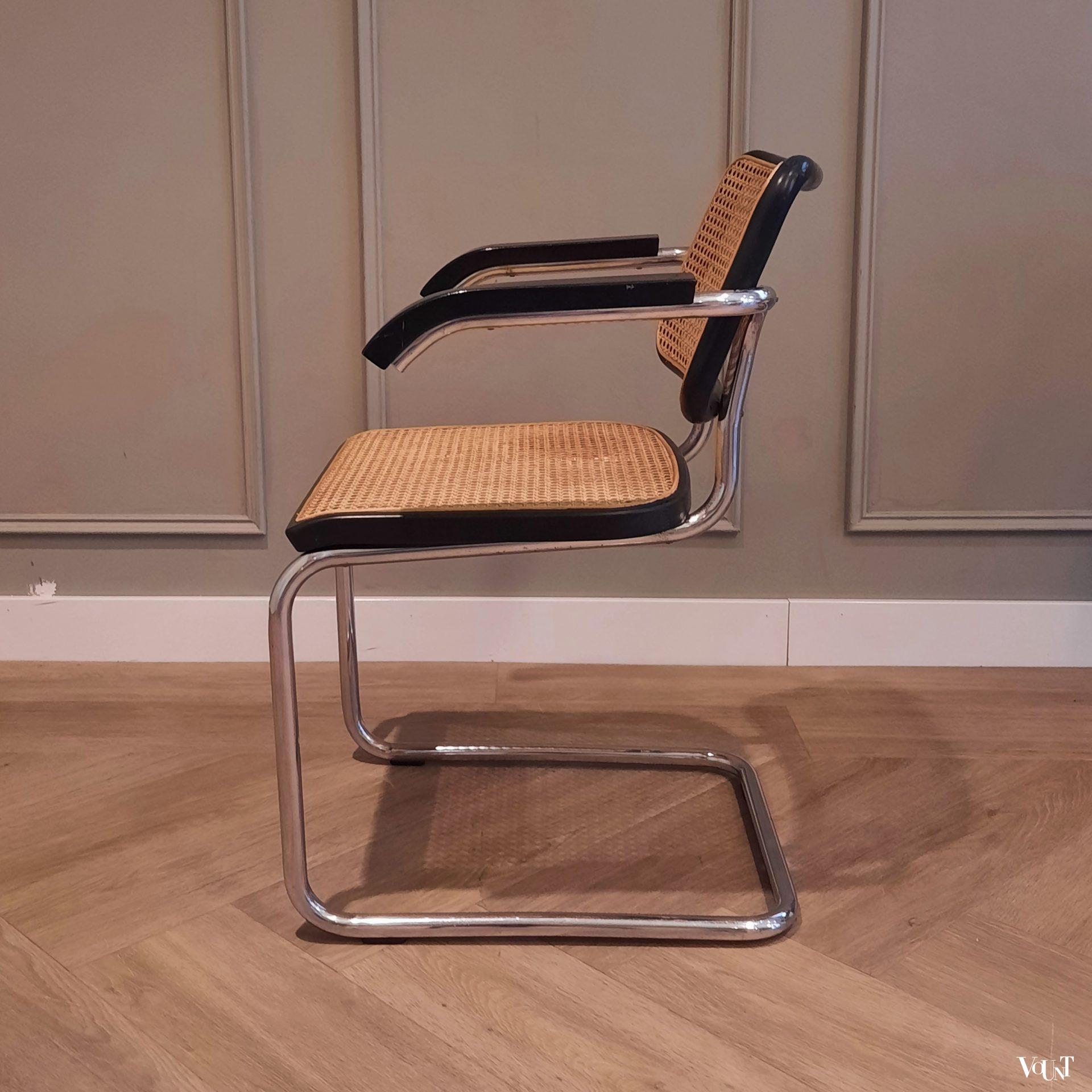 Set van 4 originele S64 stoelen, Marcel Breuer voor Thonet, jaren '90