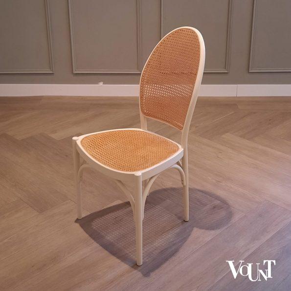 Originele witte Thonet-stoel, jaren '80