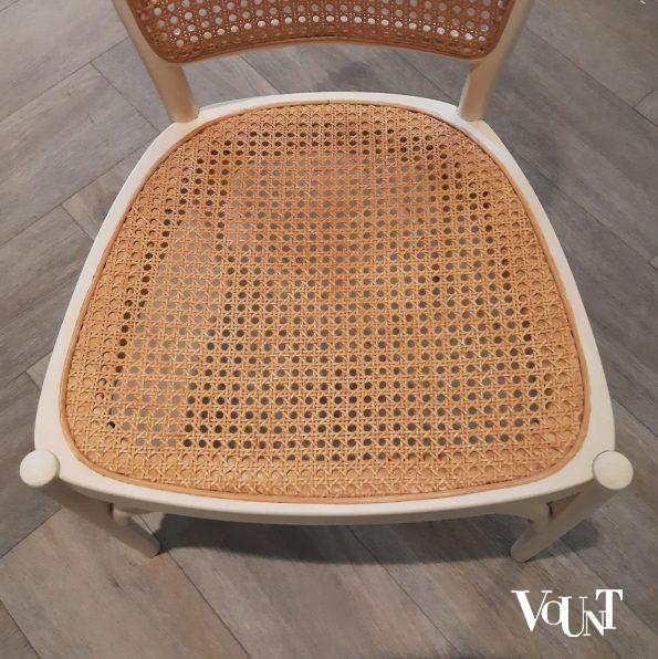 Originele witte Thonet-stoel, jaren '80