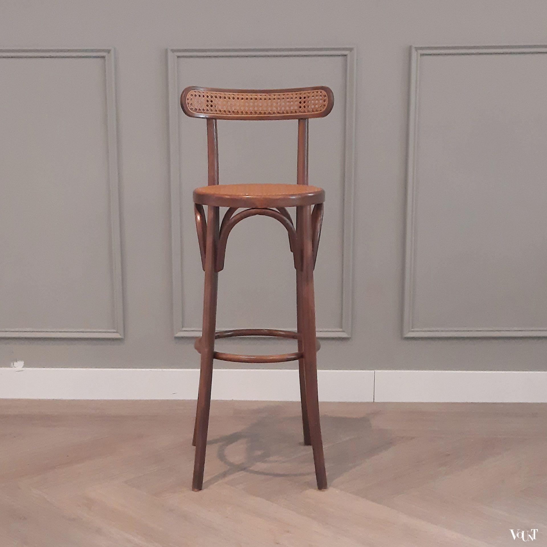 Set van 4 vintage bentwood barkrukken, jaren '70