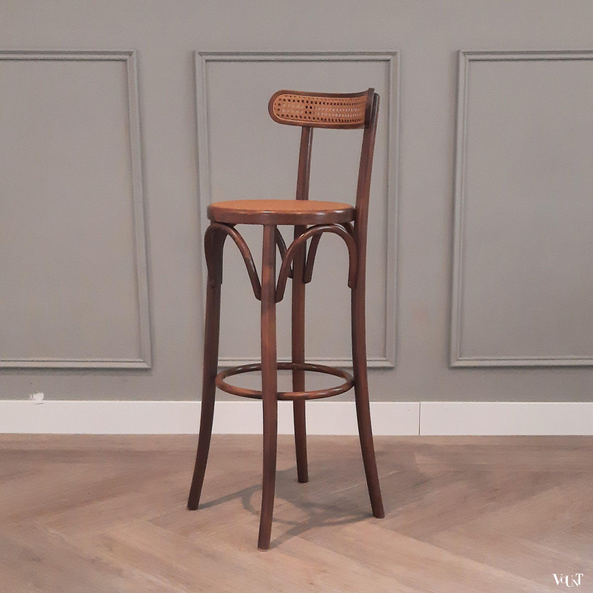 Set van 4 vintage bentwood barkrukken, jaren '70