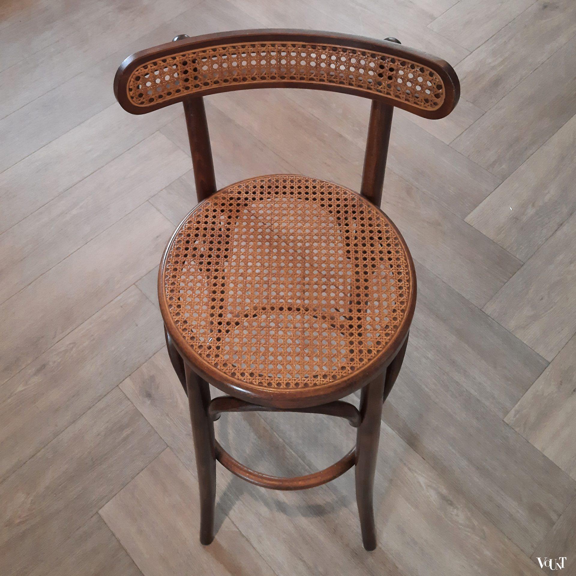 Set van 4 vintage bentwood barkrukken, jaren '70