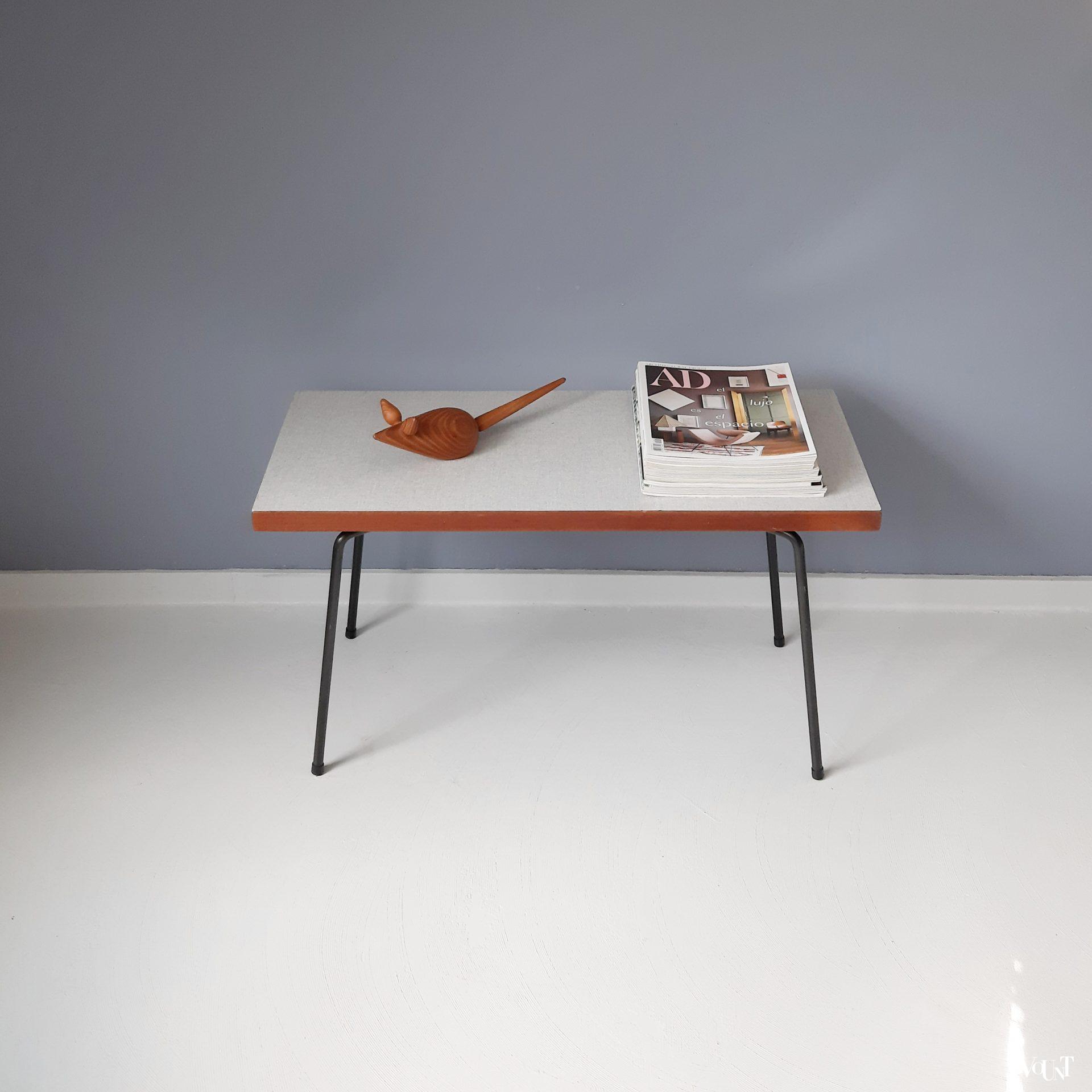 Jaren '60 inklapbare salontafel / bijzettafel