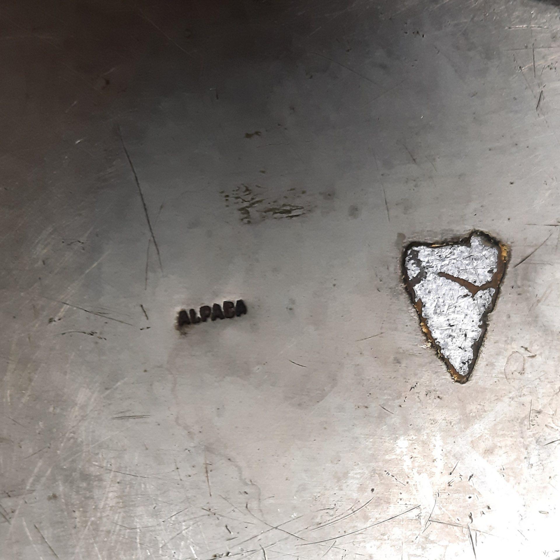 Set van 2 "zilveren" zwanen, Frankrijk, jaren '60