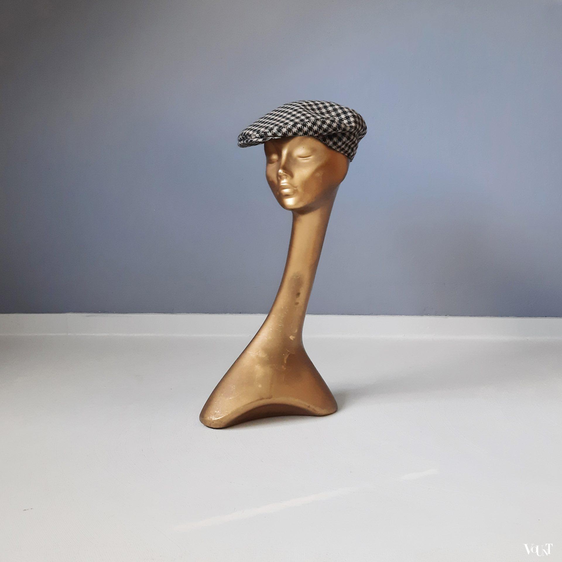 Goudkleurige "zwanenhals" mannequin, jaren '60/'70