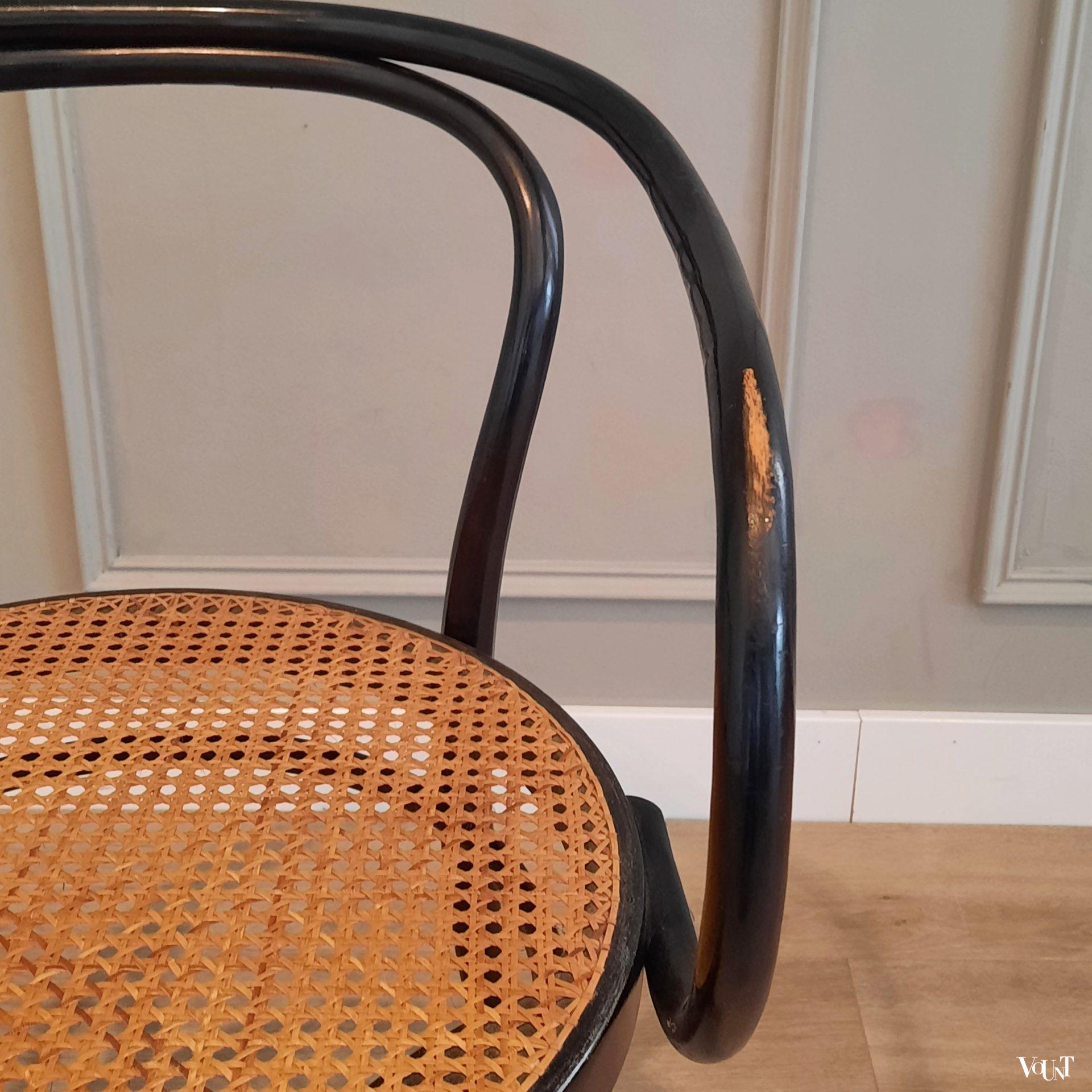 Set van 4 zwarte 209 stoelen, Ligna, jaren '70