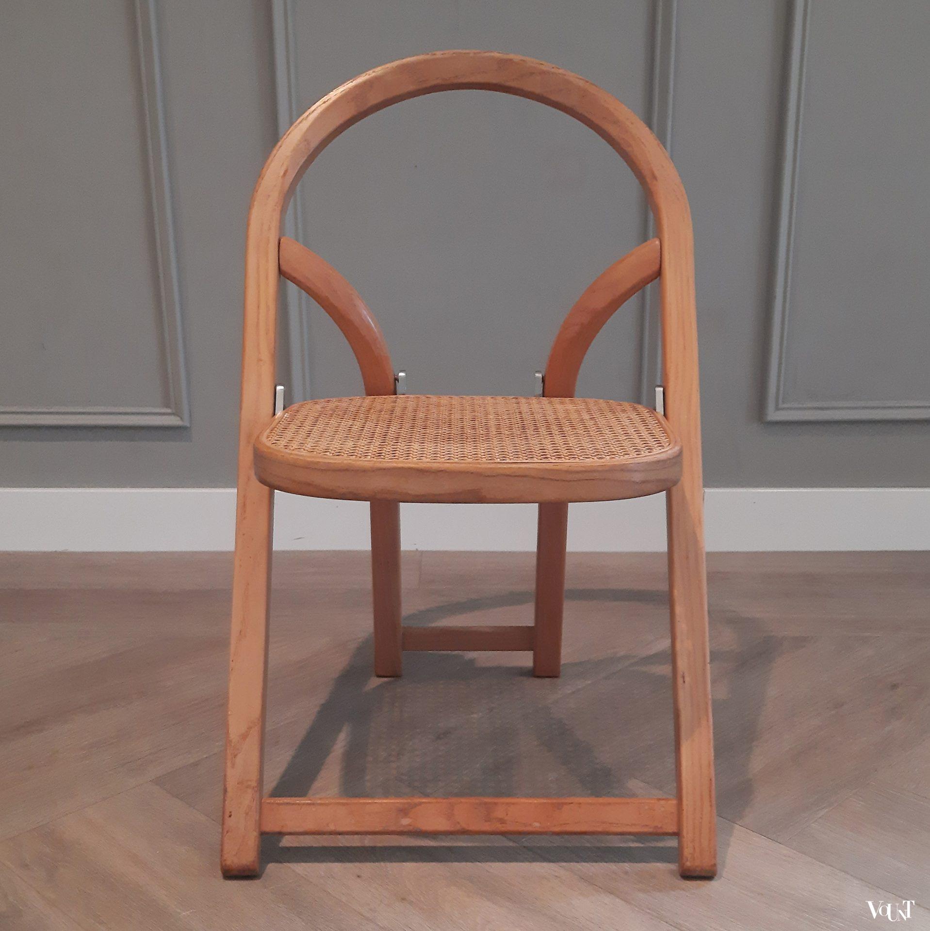 Set van 4 "Arca" klapstoelen, Gigi Sabadin voor Crassevig, jaren '70