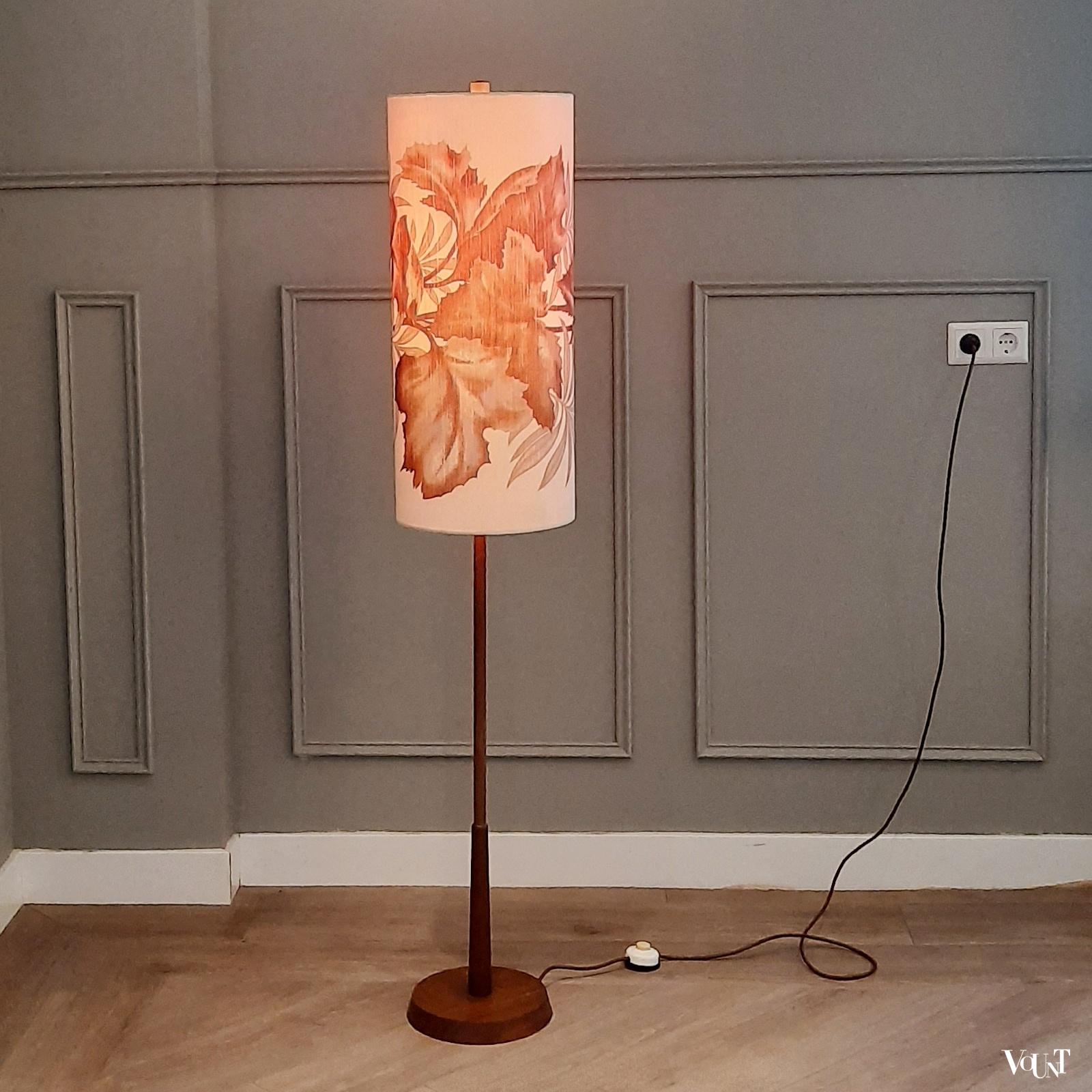 In hoogte verstelbare vloerlamp, jaren '60