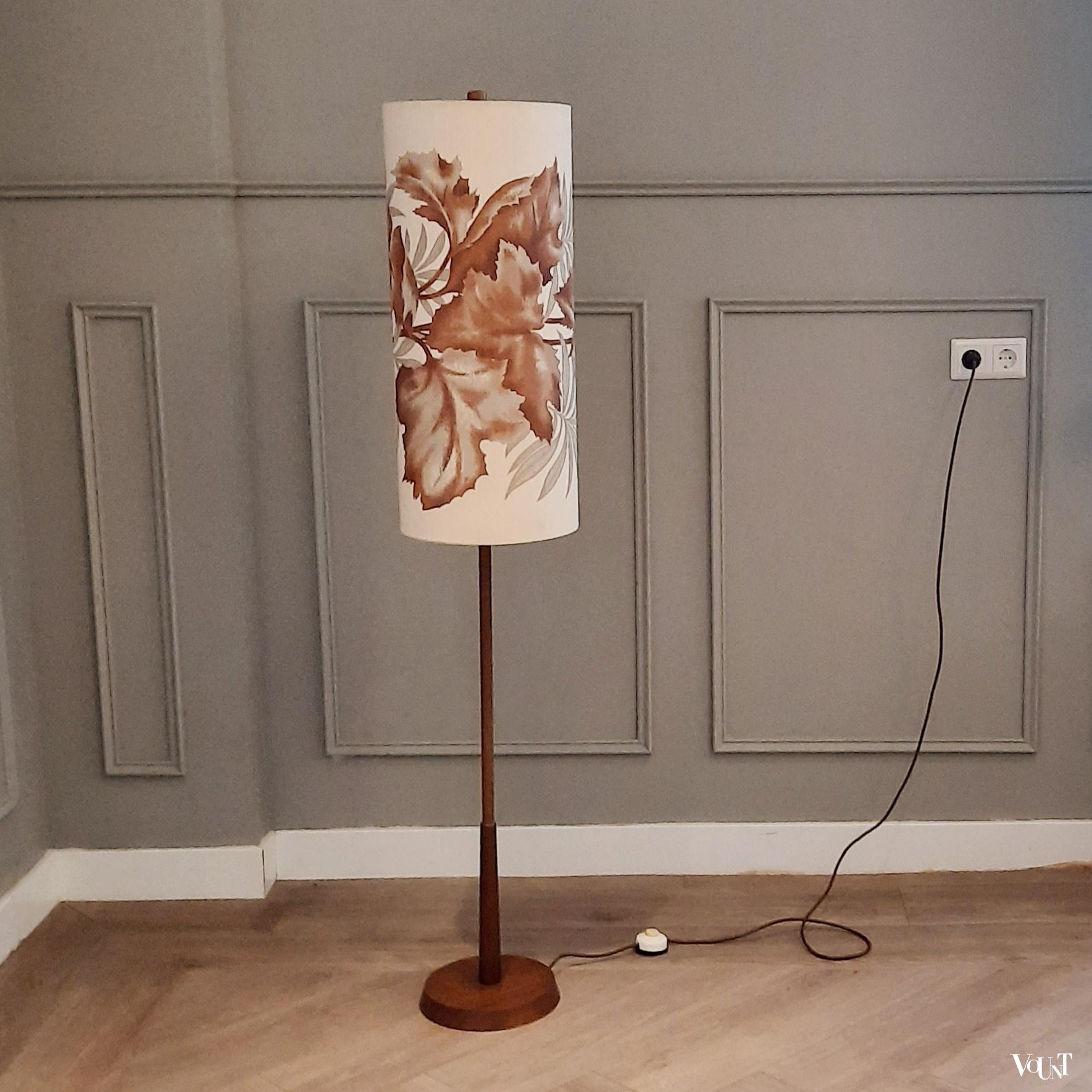 In hoogte verstelbare vloerlamp, jaren '60