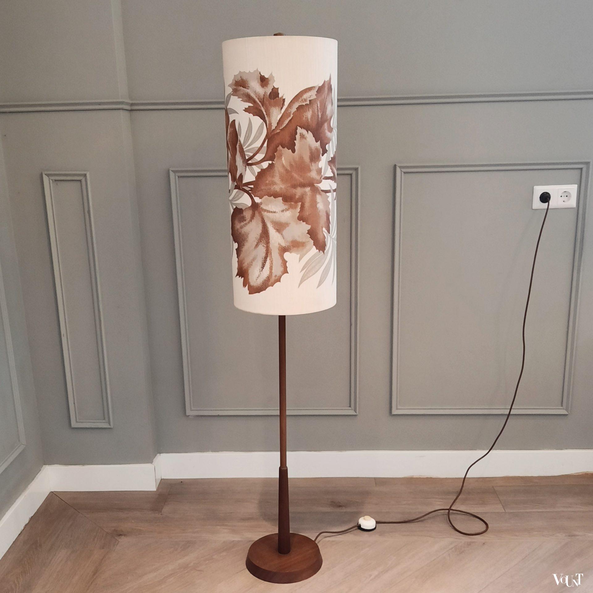 In hoogte verstelbare vloerlamp, jaren '60