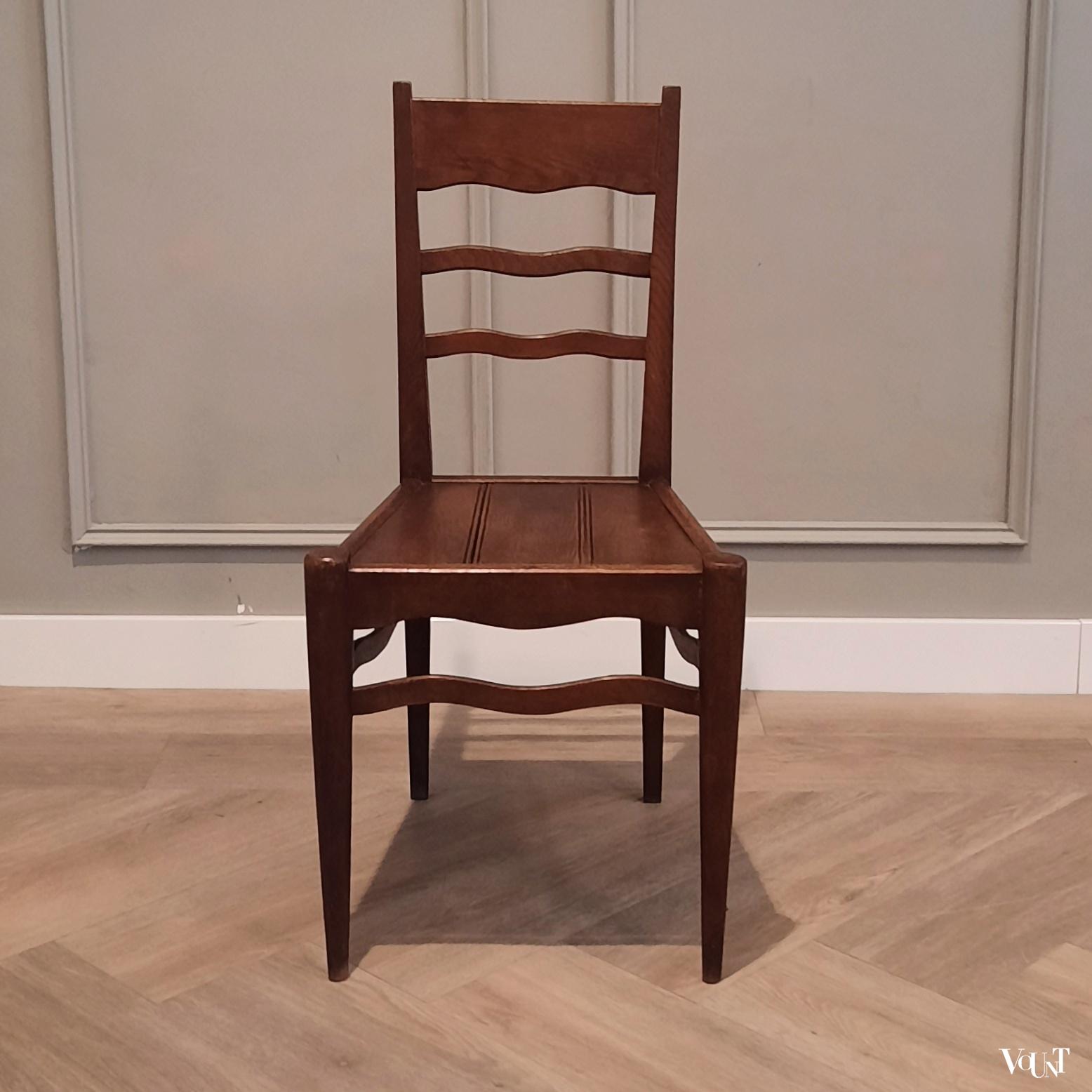 Franse houten stoel, & Crafts-stijl, begin 20e eeuw