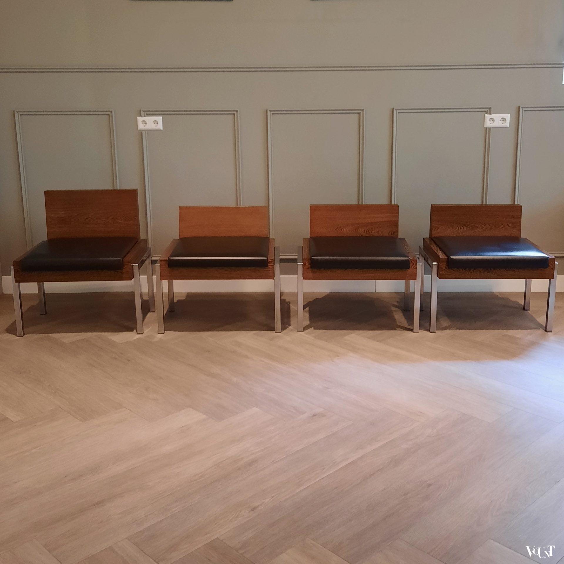 Modulair systeem wengébankjes, jaren '60