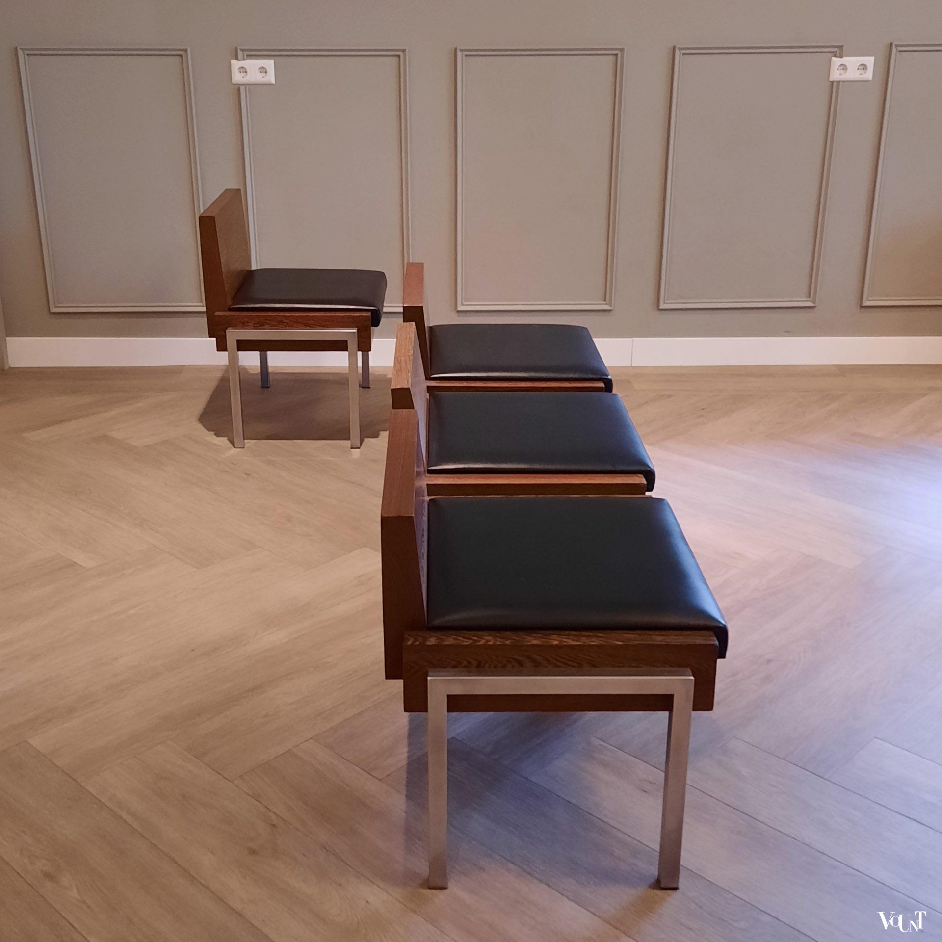 Modulair systeem wengébankjes, jaren '60