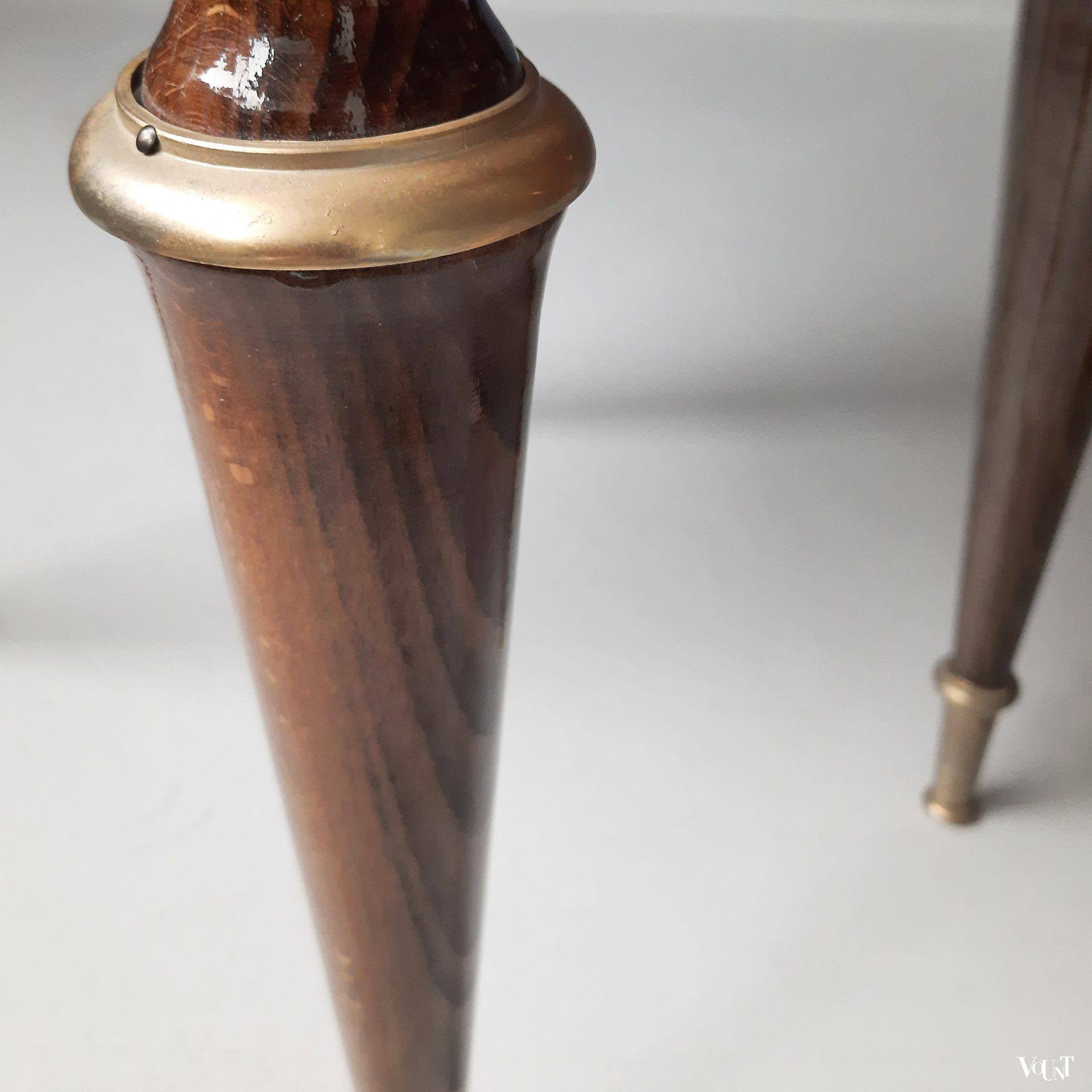 Nachtkastjes met inlegwerk, Frankrijk, jaren '70